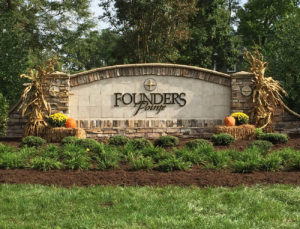 founders-pointe-front-entrance-sign-spruced-up