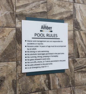 The Amber Pool Rules